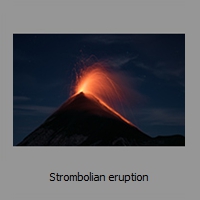 Strombolian eruption